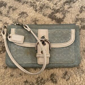 Coach signature wristlet